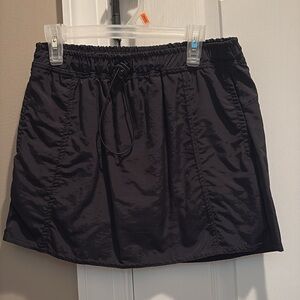 Black Drawstring Skort